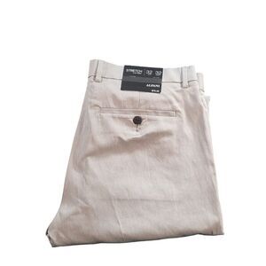 Alfani Dress Pants Men Sz‎ 32 X 32 Flat Front Stretch Heather Gray Preppy